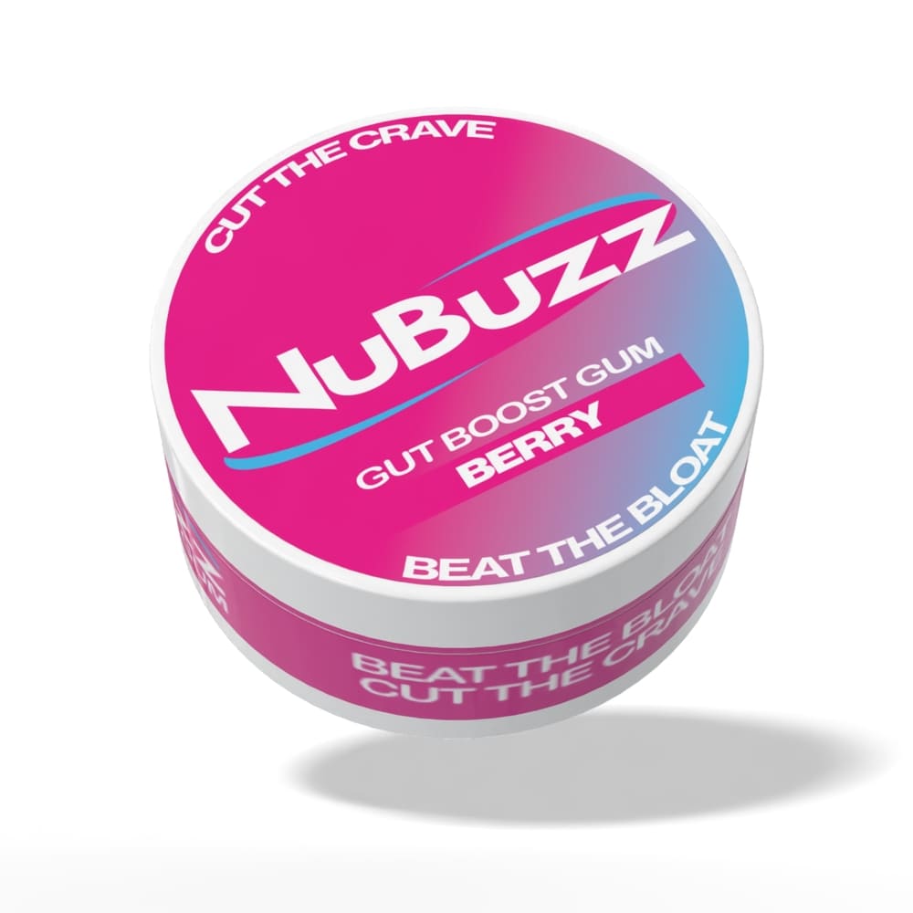 NUBUZZ Gut Boost Gum - Berry Flavour