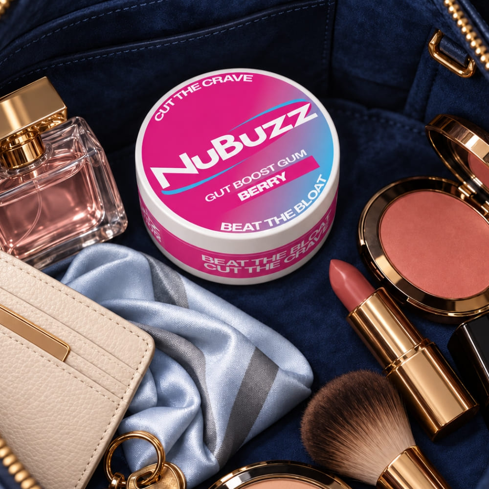 NuBuzz Gut Boost Gum - your new bestie to help keep you focused on your health goals