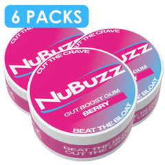 NuBuzz Gut Boost Gum - 6 packs deal + Free UK Delivery - Cut the Crave Beat the Bloat